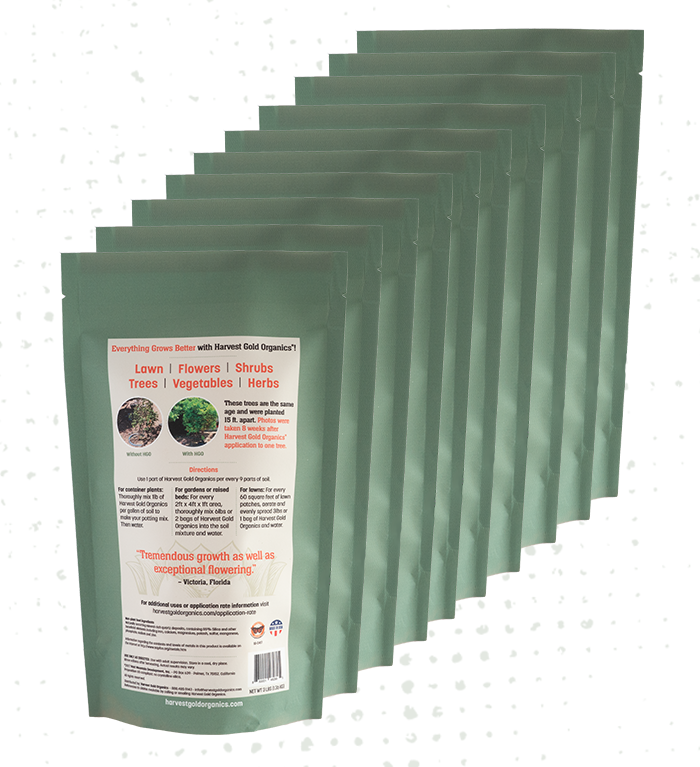 Harvest Gold Organics Premium Soil Conditioner: 10 Bag Bundle