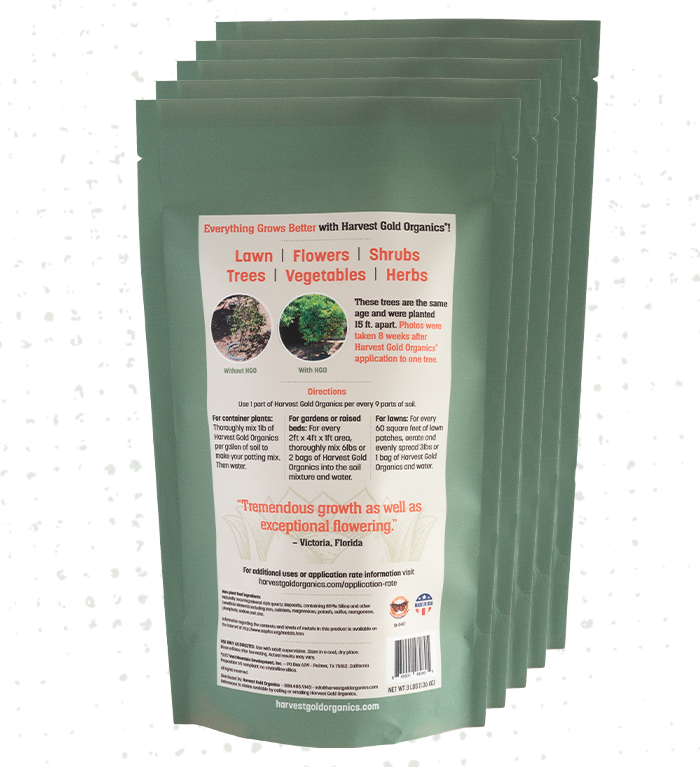 Harvest Gold Organics Premium Soil Conditioner: 5 Bag Bundle